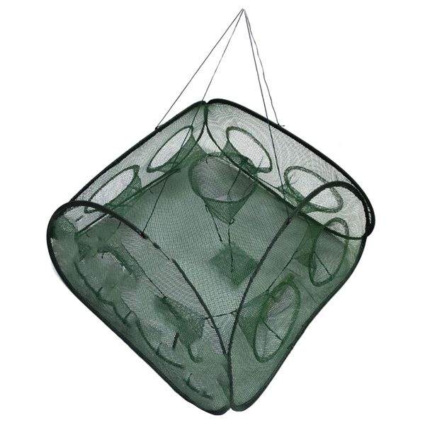 Camping Multifunctional 9 Hole Crab Pot &amp; Fish Trapping Bait Net