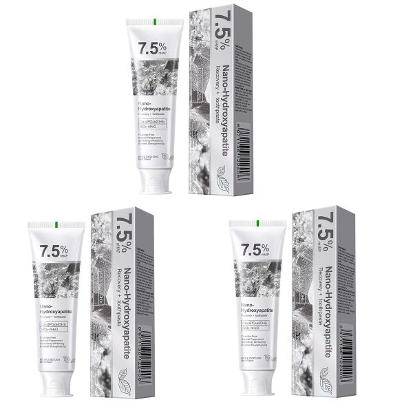 7.5% Nano Hydroxyapatite Toothpaste for Enamel Care &amp; Fresh Breath 120g