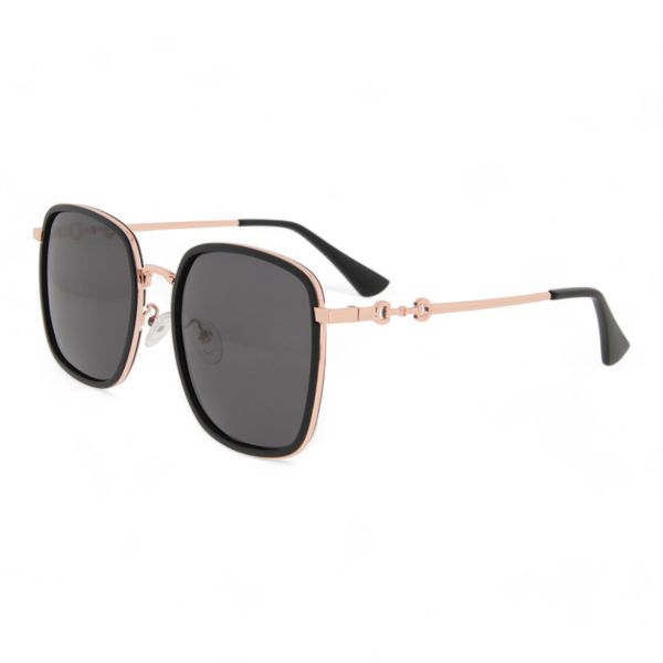 YITUO Women Rose Gold Is Polarised Rectangle Sunglasses 3525
