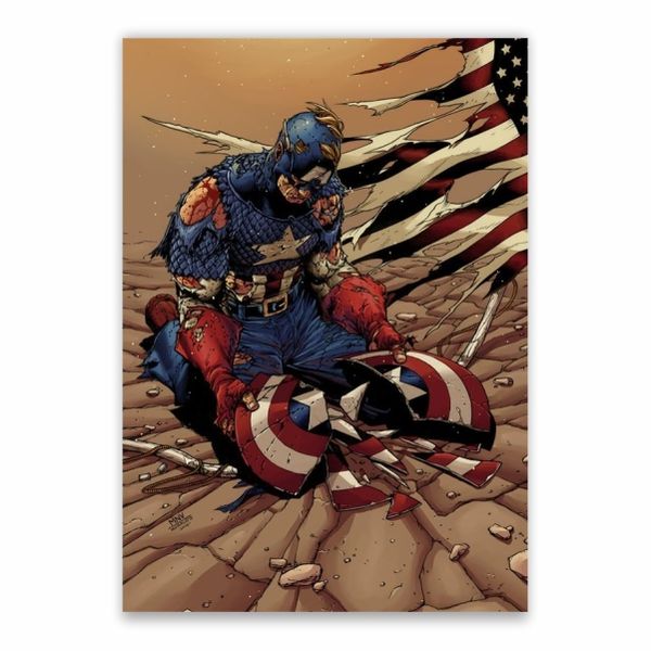 Captained America Shattered Shield Poster - A1