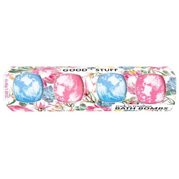 Good Stuff Rock `n Rooibos Bath Bomb Gift Set 4pc