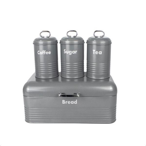 Bread Bin and Canister Set
