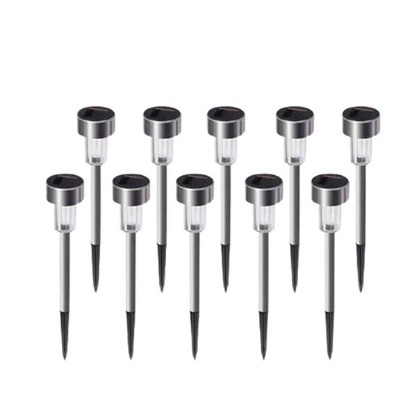 10Pcs Outdoor Garden Pathway Mini LED Solar Powered Lights 681104
