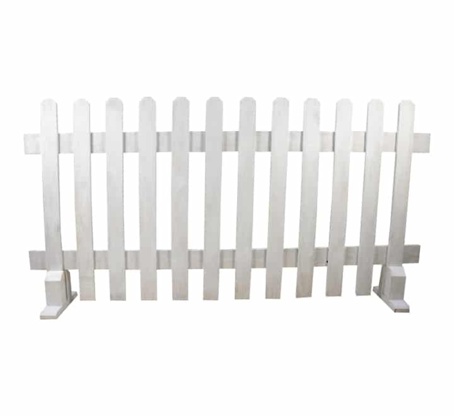 Free Standing White Picket Fence- 1.7 meters