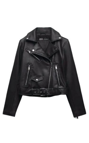 Women's Faux Leather Biker Jacket