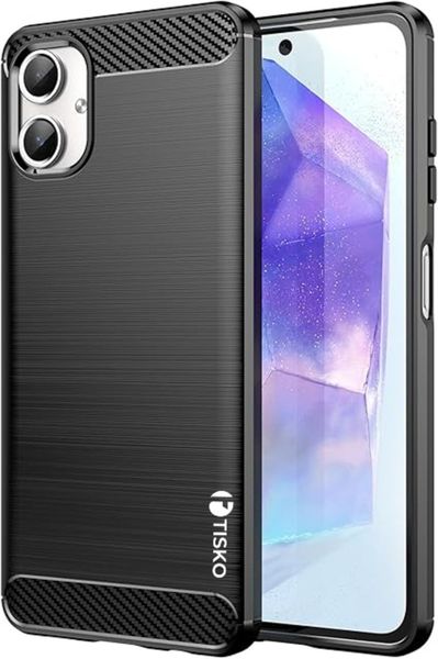 TISKO Soft Brushed TPU Cover Case Compatible with Samsung Galaxy A06 -Black