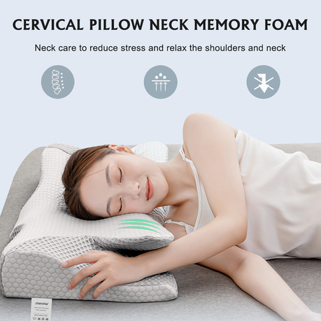 Memory foam pillow cervical best sale