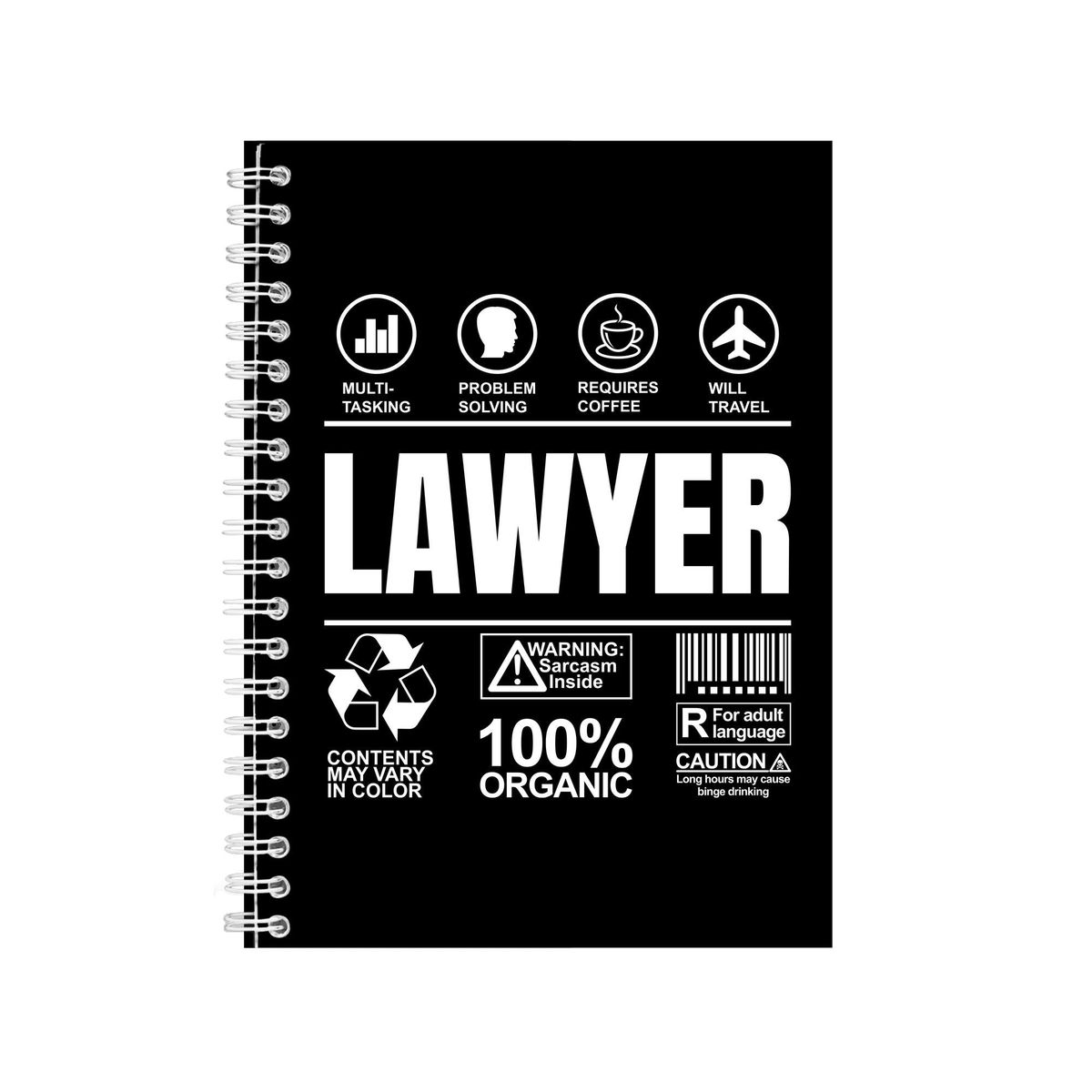 Lawyer Gifts: Blank Lined Notebook Journal Diary Paper, A Funny And