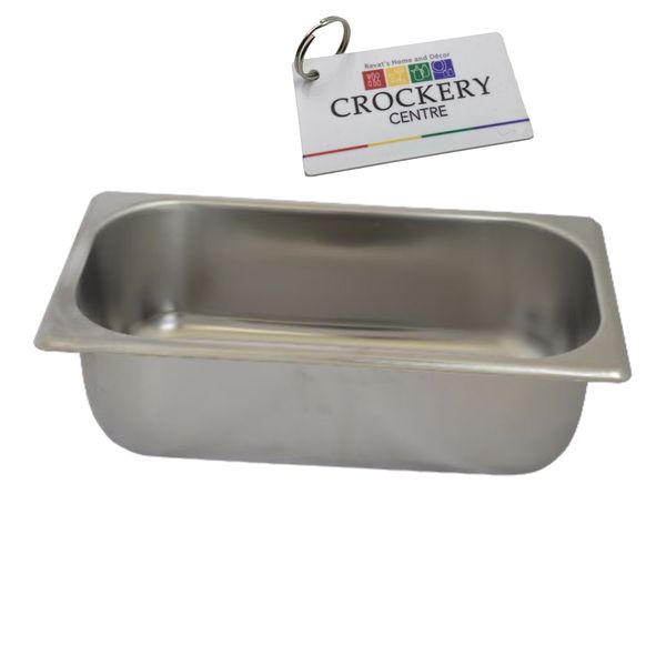 Stainless Steel Insert Third 100mm Catering Equipment + Keyring