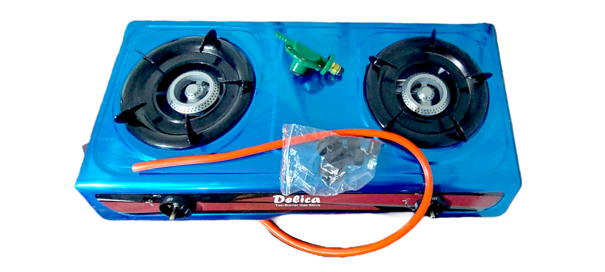 DELICA Stainless Steel Gas Stove with Pipe and Regulator. Buy Online