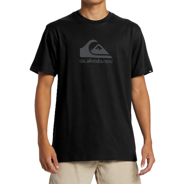 Quiksilver Corp Logo Tee Black With Grey Logo image