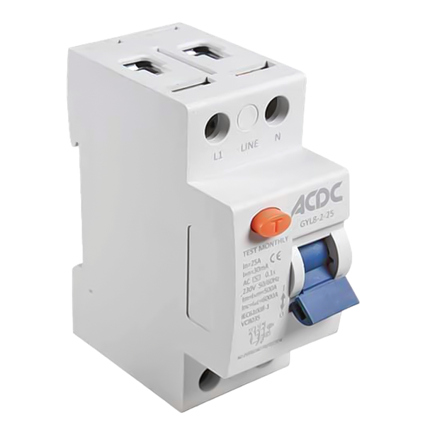 Earth Leakage Relay 2 Pole 25A Din
