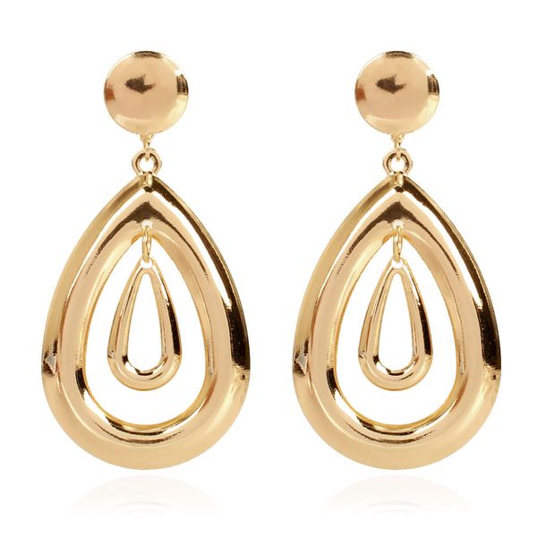 Vintage water Drop Earrings-Green