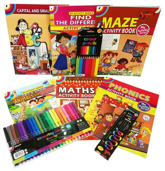 Educat Activity Books &amp; Stationery Fun Pack 1