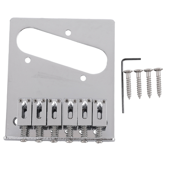 1 Set 6 Saddle Guitar Bridge Adjustable for Telecaster Tl Guitar