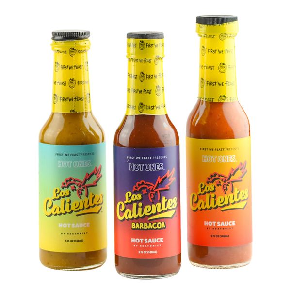 Los Calientes Trio Pack Hot Ones Hot Sauce
