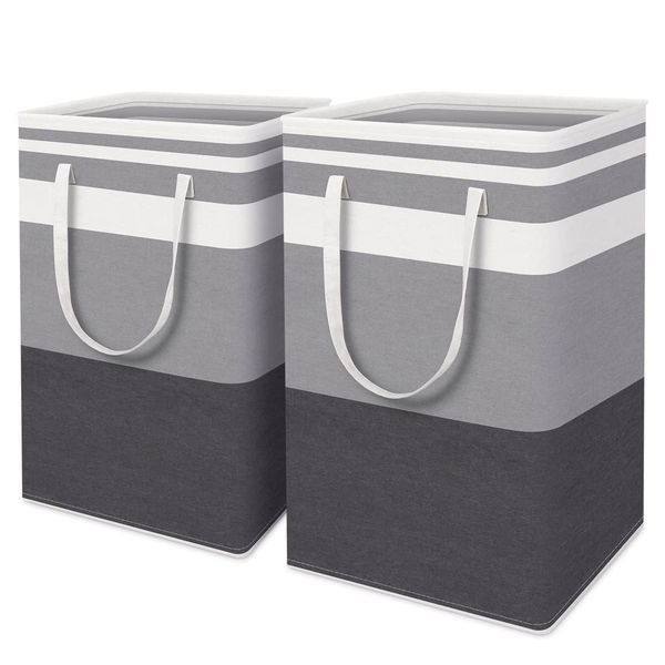 2 Pcs 75L Laundry Basket Foldable Laundry Hamper Washing Basket Laundry Bin