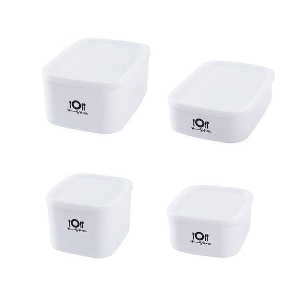 4 Set Food Storage Containers Leak Proof Storage Bowls