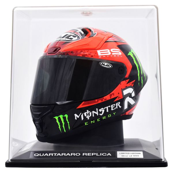 Mini Limited Edition Novelty Helmet Inspired by Fabio Quartararo -Red/Black
