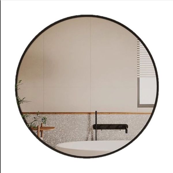 Elegant Round Wall-Mounted Bathroom Vanity Mirror for Washbasin &amp; Toilet