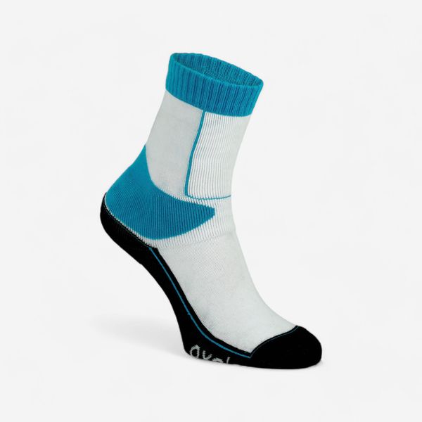 Oxelo Kids' Inline Skating Socks Play - Blue &amp; White