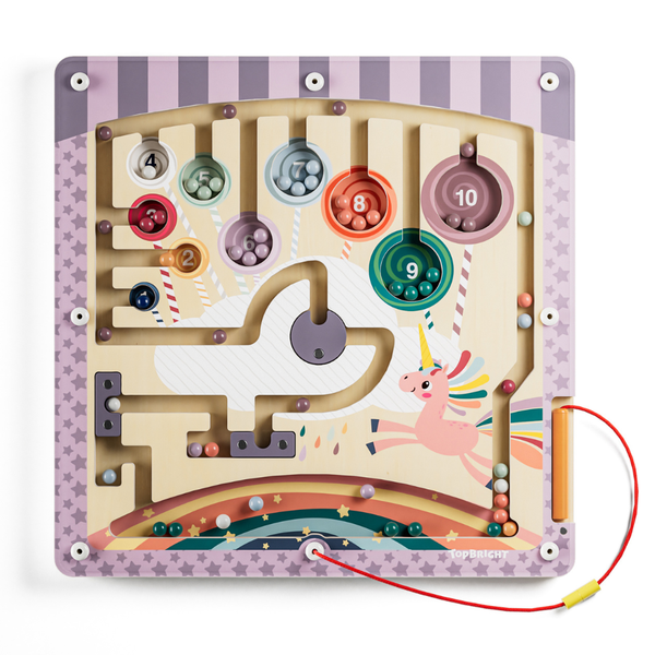 TopBright - Wooden Magnetic Maze Activity Toy - Unicorn