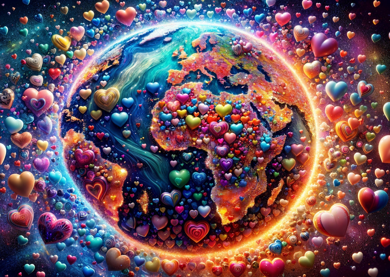 Modern Canvas Wall Art Home Decor - Our Wonderful World