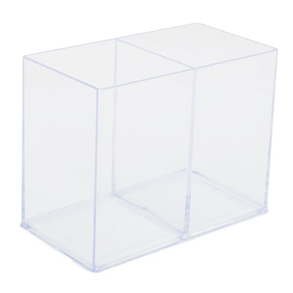 Clear Makeup Brush Organizer with Lipstick Holder, Dustproof