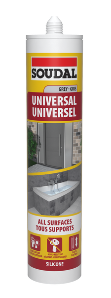Soudal 270ML Universal Silicone Grey SA