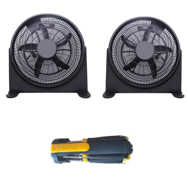 Fan 20 Inch Floor Fan, Two Fans with Screwdriver Set