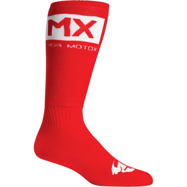 Thor Kids MX Red &amp; White Socks