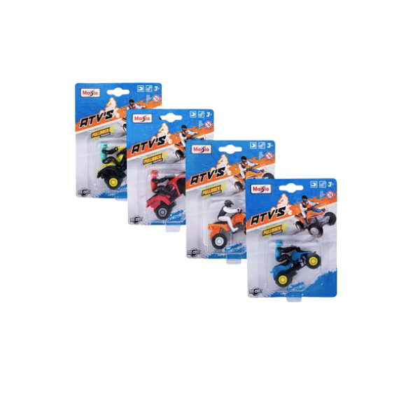 Maisto Toys- Assorted Quad Bikes Pack Of 4 x1