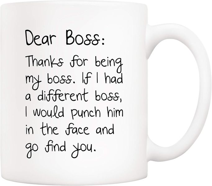 Dear boss-Father's day-Mother's day-Valentines-Christmas Mug