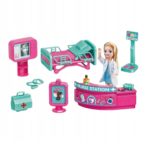 Mobile Hospital Medical Kit with Doctor Doll