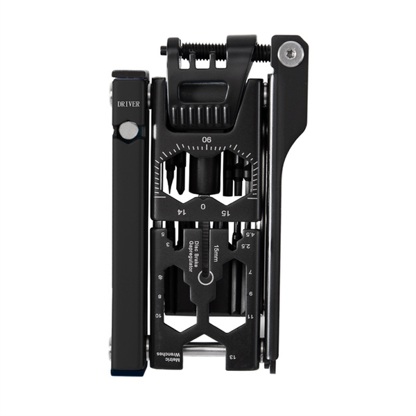 Bicycle Tire Tool Kit 38-In-1 Detachable Bicycle Tool Black