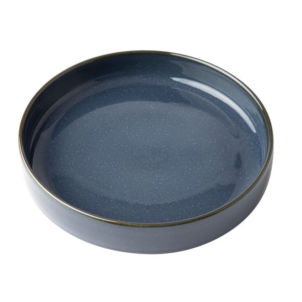 OMADA Flat Stackable Blue Pasta Bowl