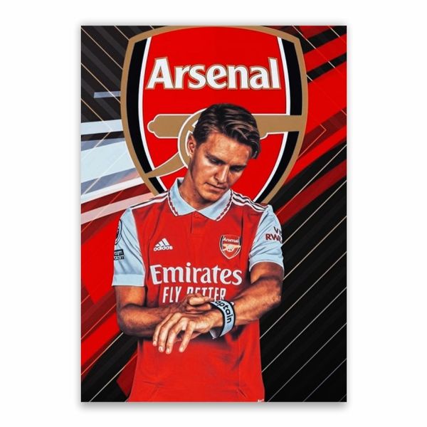 Odegaard Arsenal Logo Poster - A1