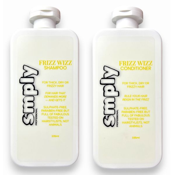 Smply Frizz Wizz Shampoo + Conditioner Duo - Sulphate-Free Frizz Control