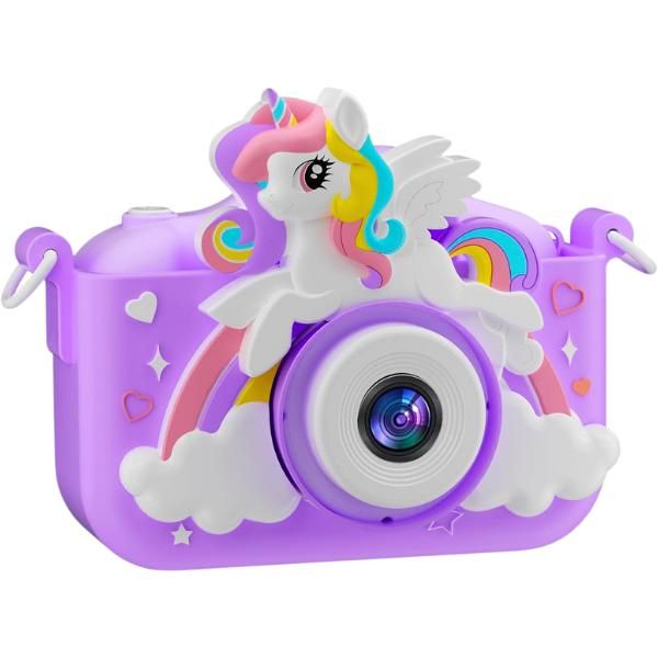 Unicorn Rechargeable Digital Camera for Kids - Toys for Girls