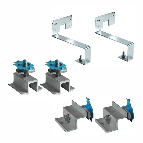 Tiled Roof 2.5 To 3.5 Meter Solar Panel Rail Mounting Clamp Kit