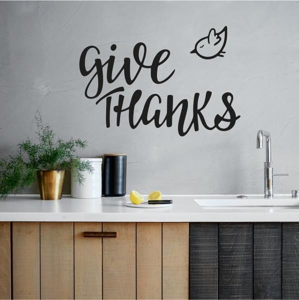 Give Thanks Decal Vinyl Sticker