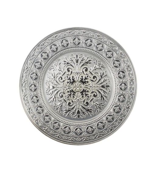 Irena Plate Folk 33cm Pearl &amp; Silver