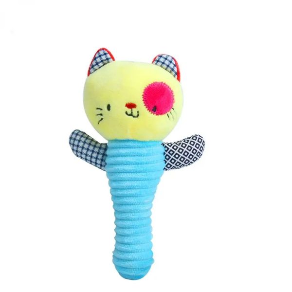 Plush Squeaky Toy - Interactive Chew-Resistant Pillow with Squeaker-blue
