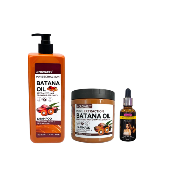 Pure Batana Oil Shampoo, Mask with Biotin Oil
