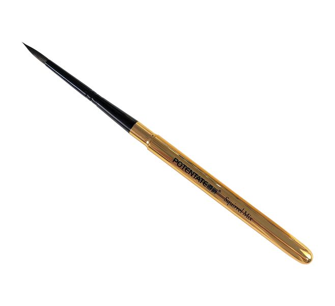 Potentate Brass Watercolour Travel Brush - Squirrel Hair Blend - #4