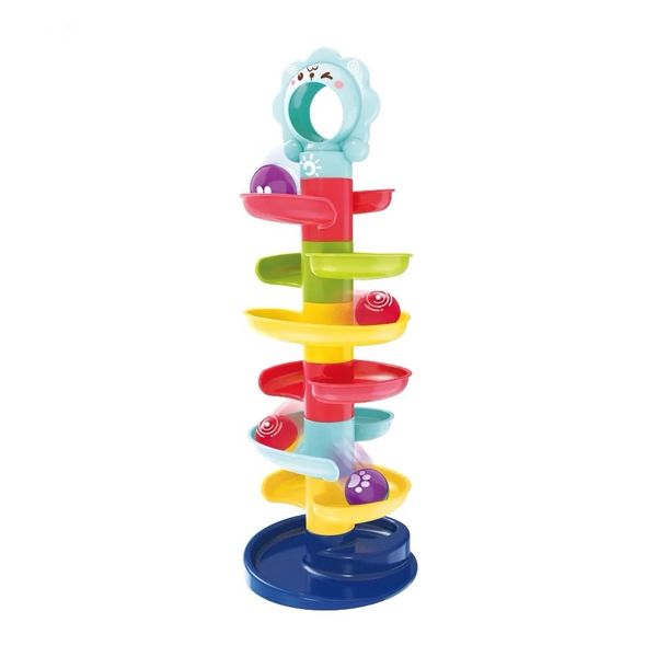 Kids 7 Layer Rotating Track Rolling Ball Tower Activity Toy Game