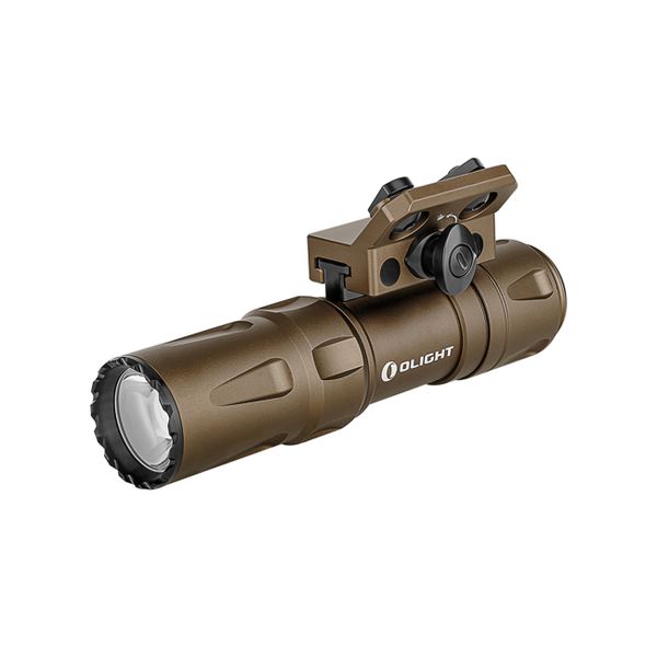 Olight Odin Mini Tan, 1250 Lumen, 240m throw, rechargeable M-Lok flashlight