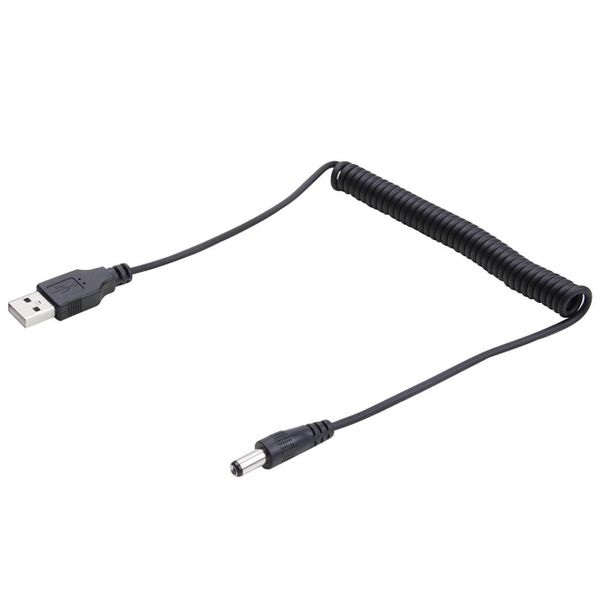 1.5m USB to DC 3.5mm Power Spring Coiled Cable