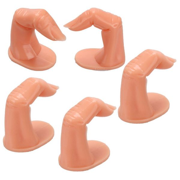 5 Pcs Acrylic Uv Gel Nail Art Practice Finger Training Ceiling Decoration