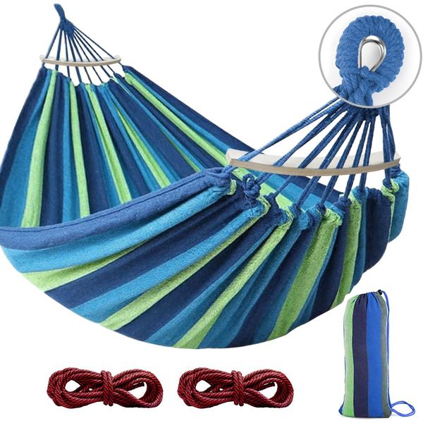 Portable Canvas Hammock - Rainbow, Creative Living, Breathable